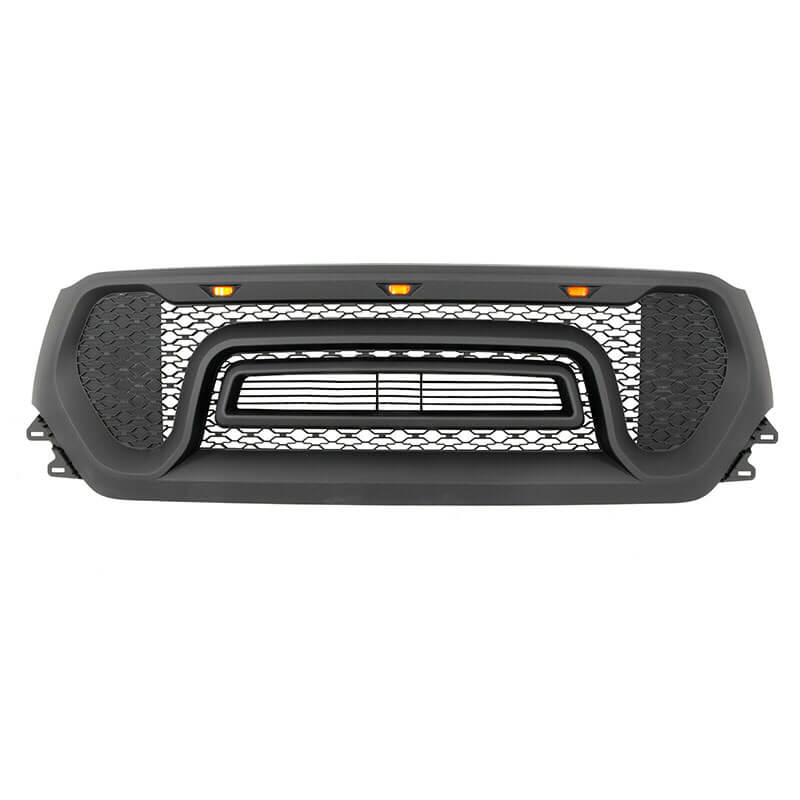 For 2019 2020 2021 Dodge Ram 1500 Rebel Style Front Grill Grille w/ Letter & LED Light
