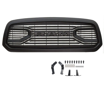 {Black Friday Deals} For 2013-2018 Dodge Ram 1500 Grill Big Horn Style Front Grille with Letter Matte Black