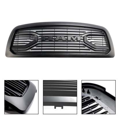 Front Grille For 2009-2012 Dodge Ram 1500 Big Horn Style Grill With Letter
