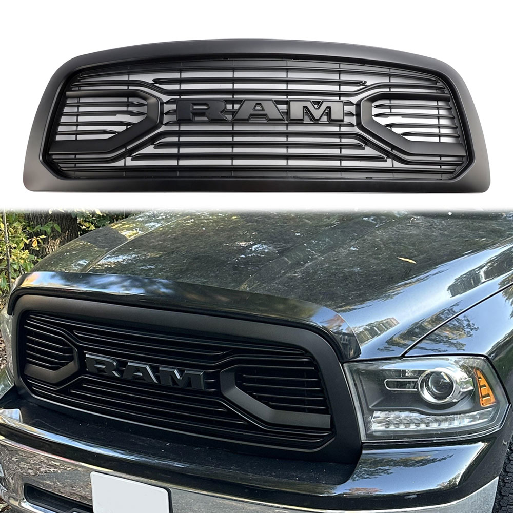 Front Grille For 2009-2012 Dodge Ram 1500 Big Horn Style Grill With Letter