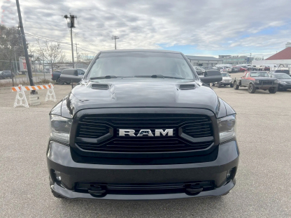 For 2013-2018 Dodge Ram 1500 Front Grille Big Horn Style Grill Glossy Black + Letter Chrome