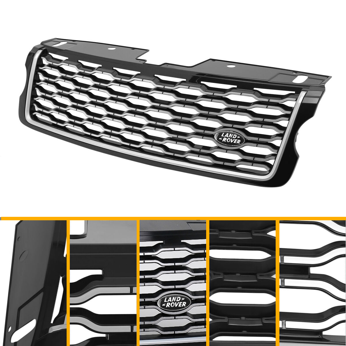 Front Upper Facelift Grill w/Emblem For Range Rover L405 Vogue 2013 2014 2015 2016 2017 Grille