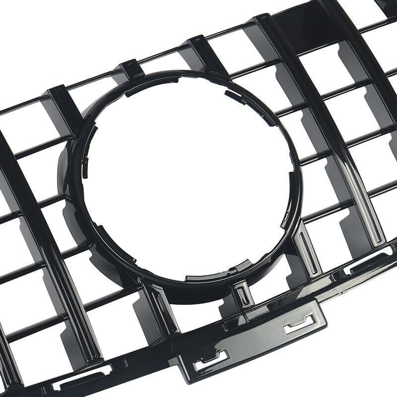 GT Style Front Grille Gloss Black For Mercedes Benz W166 2012-2015 ML350 ML400 ML550 ML63AMG