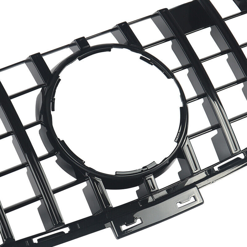 GT Style Front Grille Gloss Black For Mercedes Benz W166 2012-2015 ML350 ML400 ML550 ML63AMG