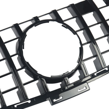 GT Style Front Grille Gloss Black For Mercedes Benz W166 2012-2015 ML350 ML400 ML550 ML63AMG