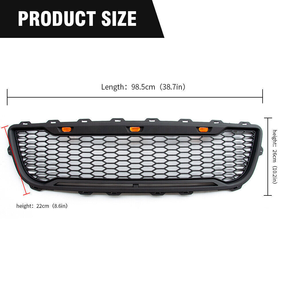 For 1999-2003 Ford F150 Grill Raptor Style Front Grille W/Letter Hood Mesh Matte Black