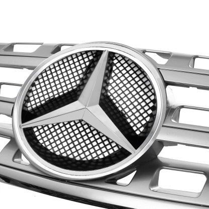 For Mercedes Benz W164 ML320 ML350 ML550 Grill 2005-2008 Front Grille W/Emblem