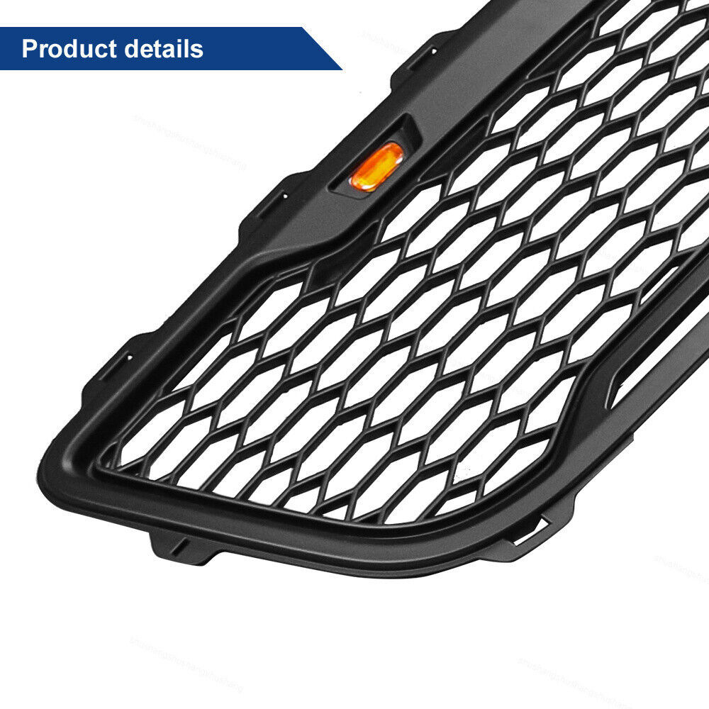 For 1999-2003 Ford F150 Grill Raptor Style Front Grille W/Letter Hood Mesh Matte Black