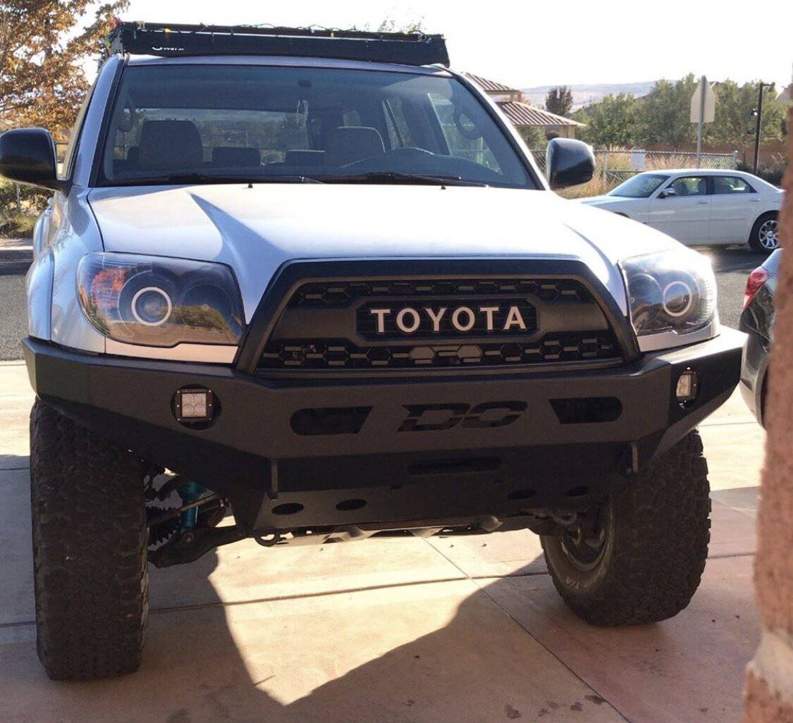 For Toyota 4Runner 2006-2009 Trd Pro Style Grill Front Grille W/ Led Light Matte Black