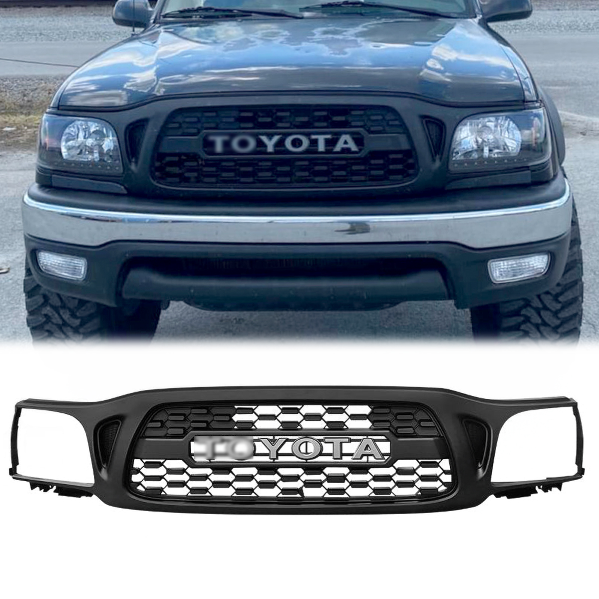 Front Grill For 2001 2002 2003 2004 Toyota Tacoma Grille w/Letter 