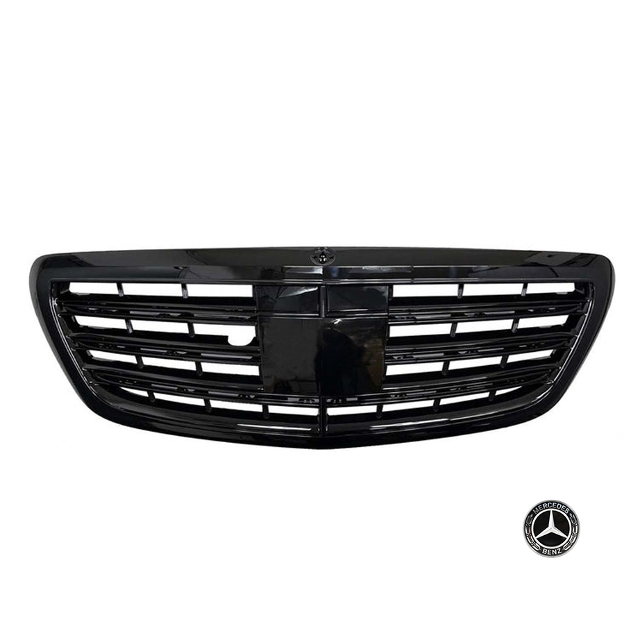 Grille For Mercedes Benz W222 S Class 2013-2020 S560 S450 S600 Grill Gloss Black