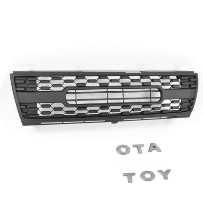 Front Grille For Tacoma 1997-2000 Grill Bumper Mesh w/Letter Matte Black