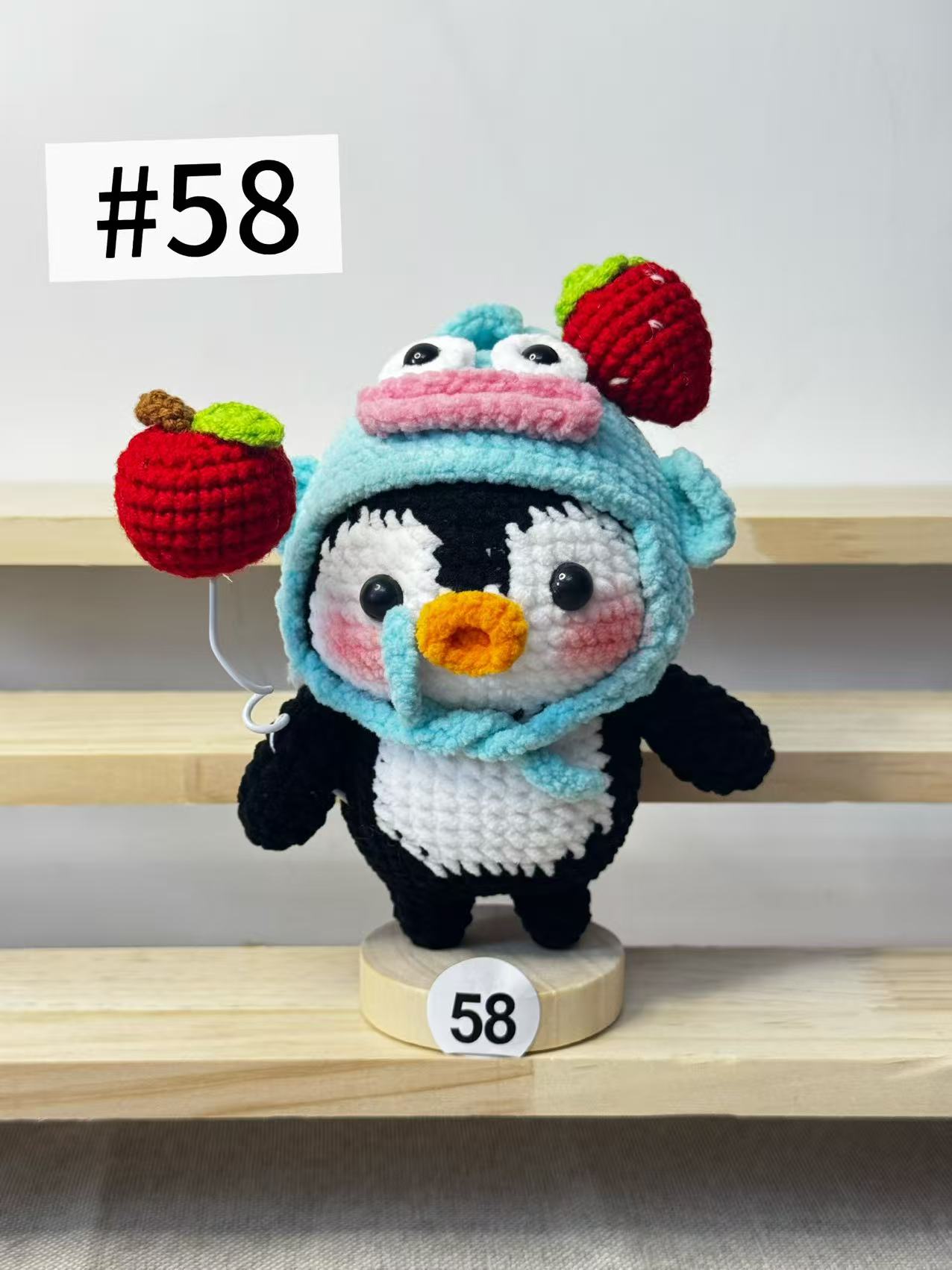 The “Crochet Stars” collection of hand-crocheted items is constantly being updated.