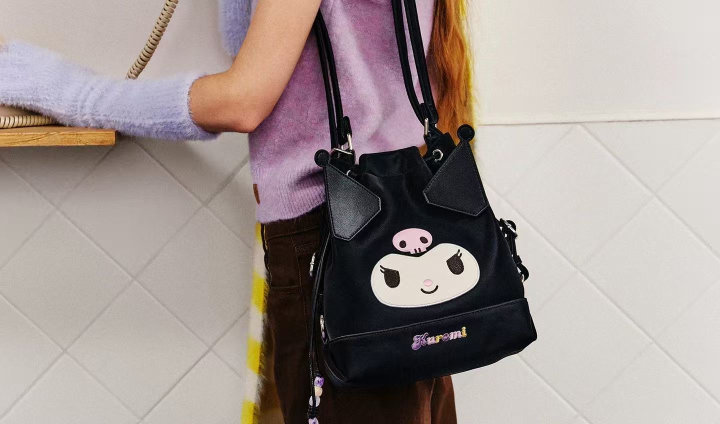 TOUTOU＆Kuromi Bucket backpack