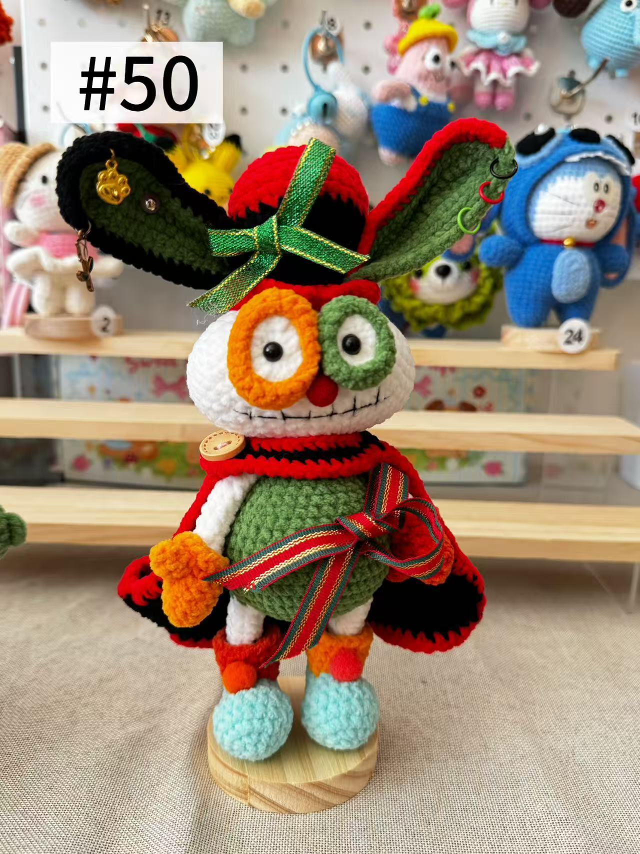 The “Crochet Stars” collection of hand-crocheted items is constantly being updated.