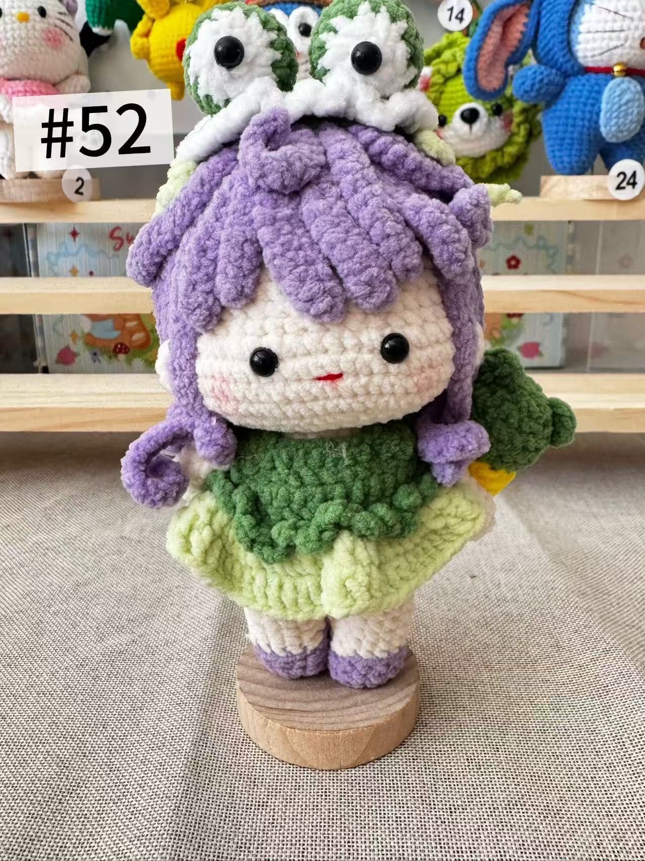 The “Crochet Stars” collection of hand-crocheted items is constantly being updated.