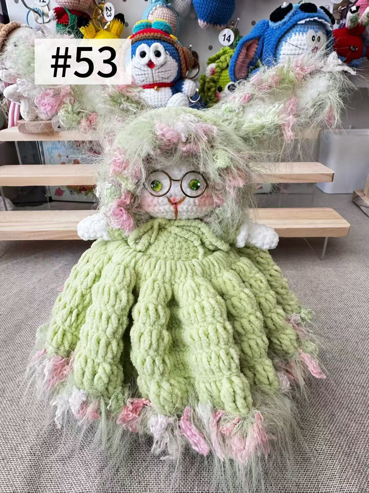 The “Crochet Stars” collection of hand-crocheted items is constantly being updated.