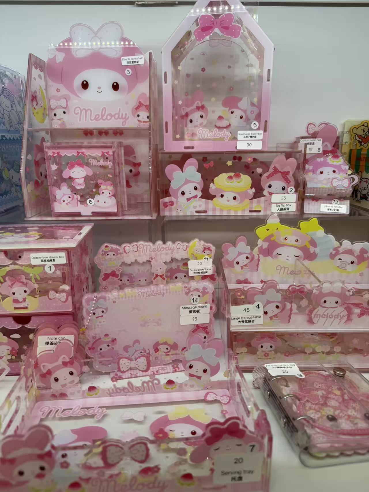 Check out our acylic list! 