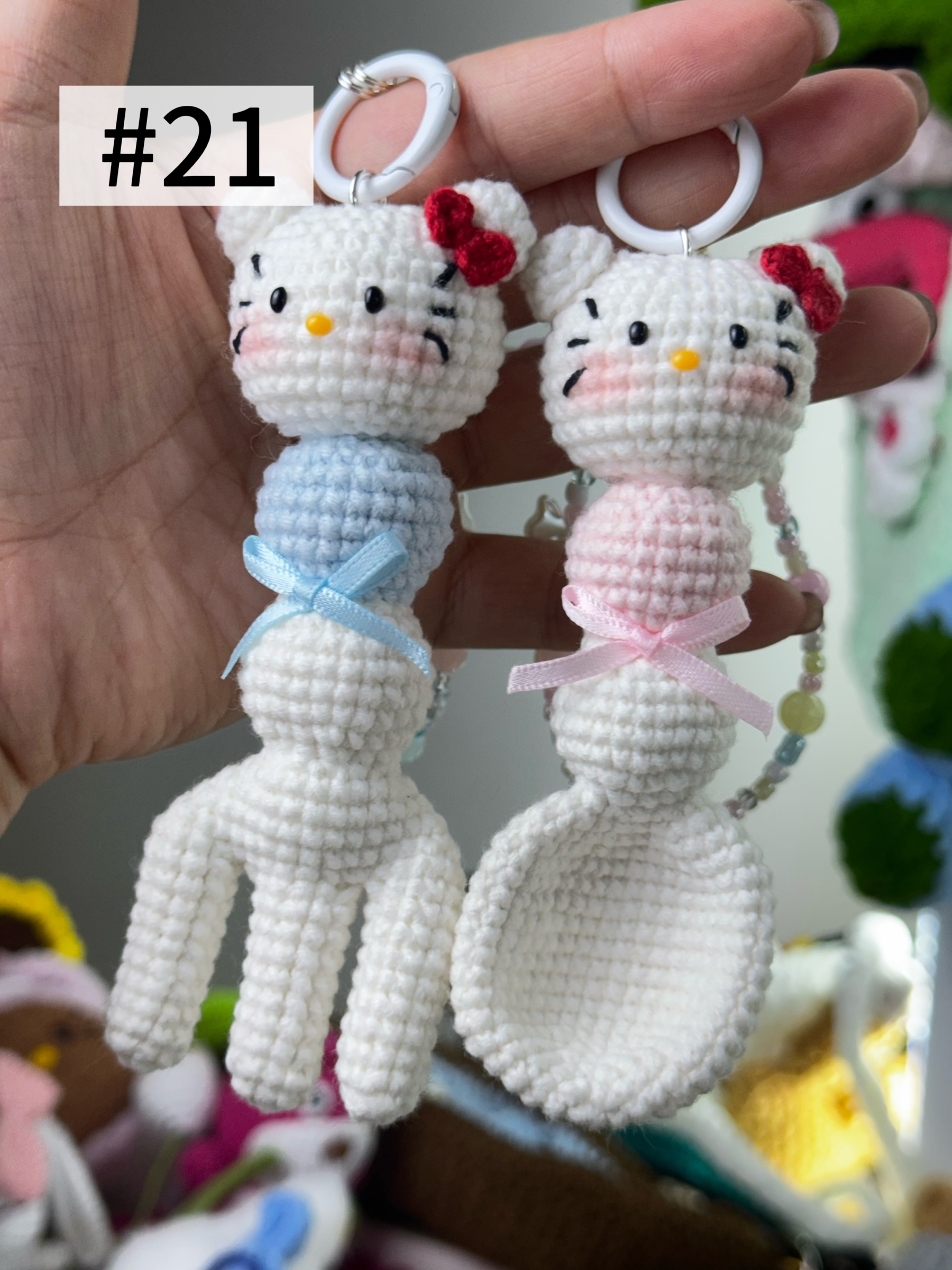 The “Crochet Stars” collection of hand-crocheted items is constantly being updated.