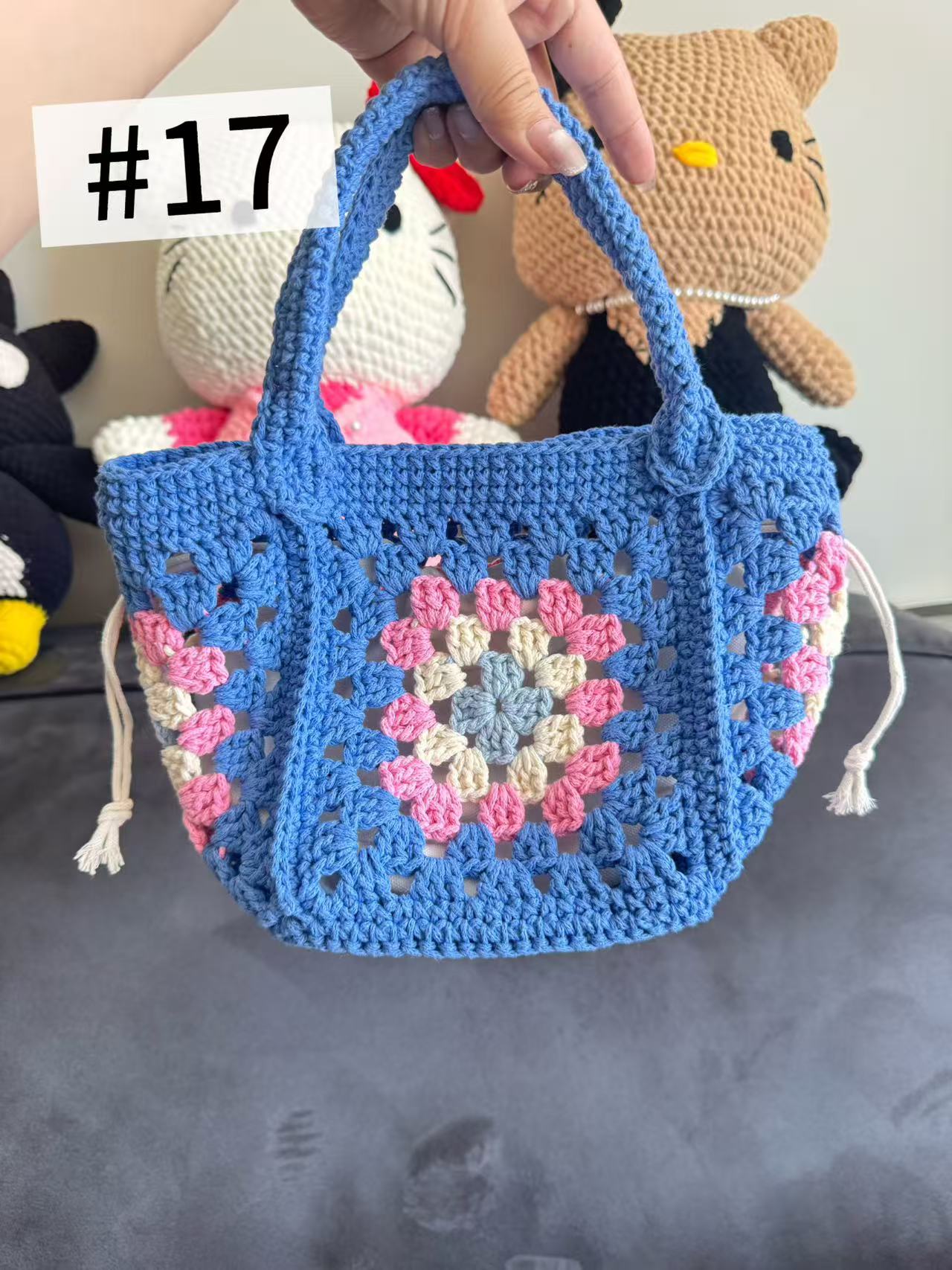 The “Crochet Stars” collection of hand-crocheted items is constantly being updated.