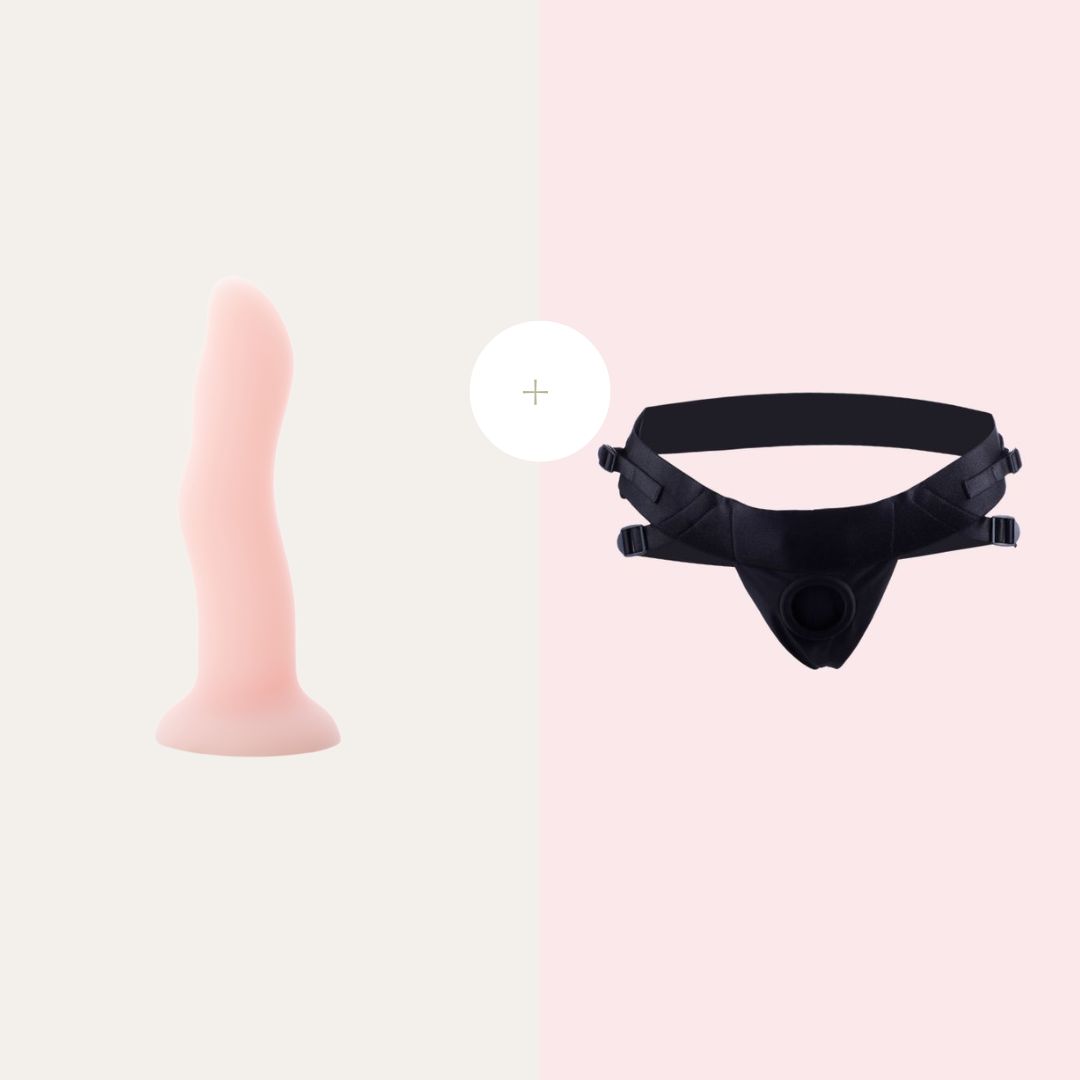 Harness For Dildo Pink Strap On Starter Kit​