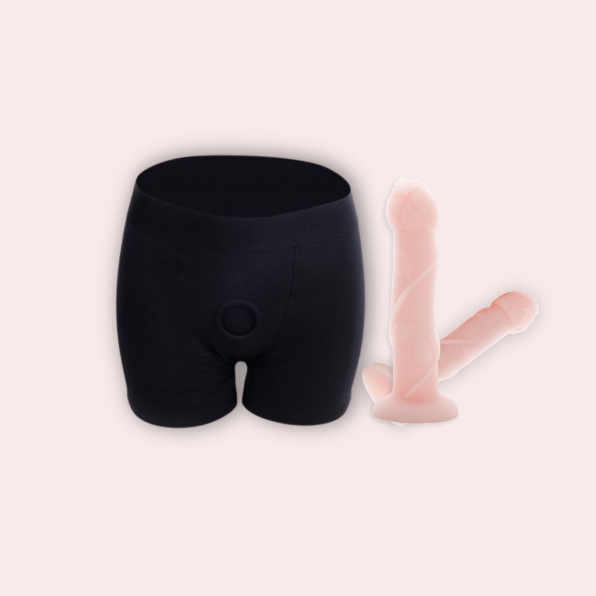 Plus Size Strap On Women Pink Dildo Harness Kit