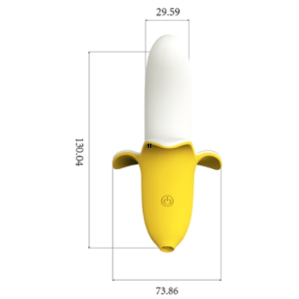 RECHARGEABLE BANANA VIBRATOR