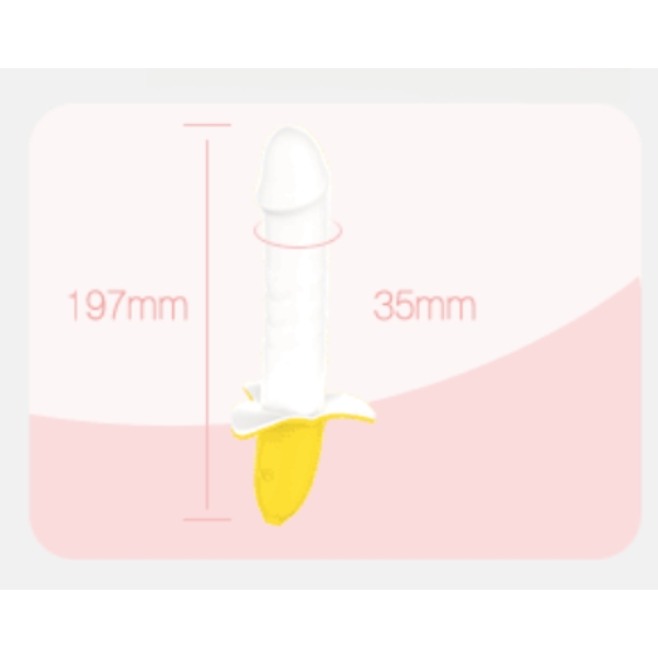  G-SPOT VIBRATING  PULSE BANANA DILDO