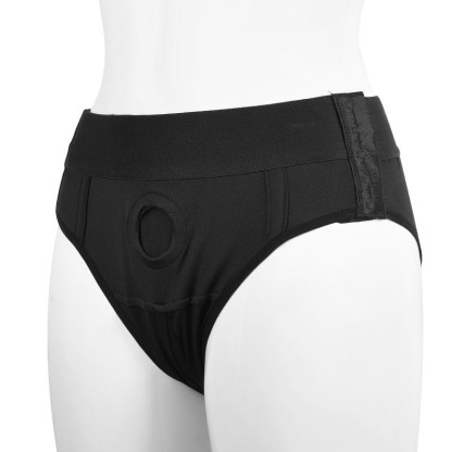 BRIEF HARNESS BLACK WITH BUCKLE