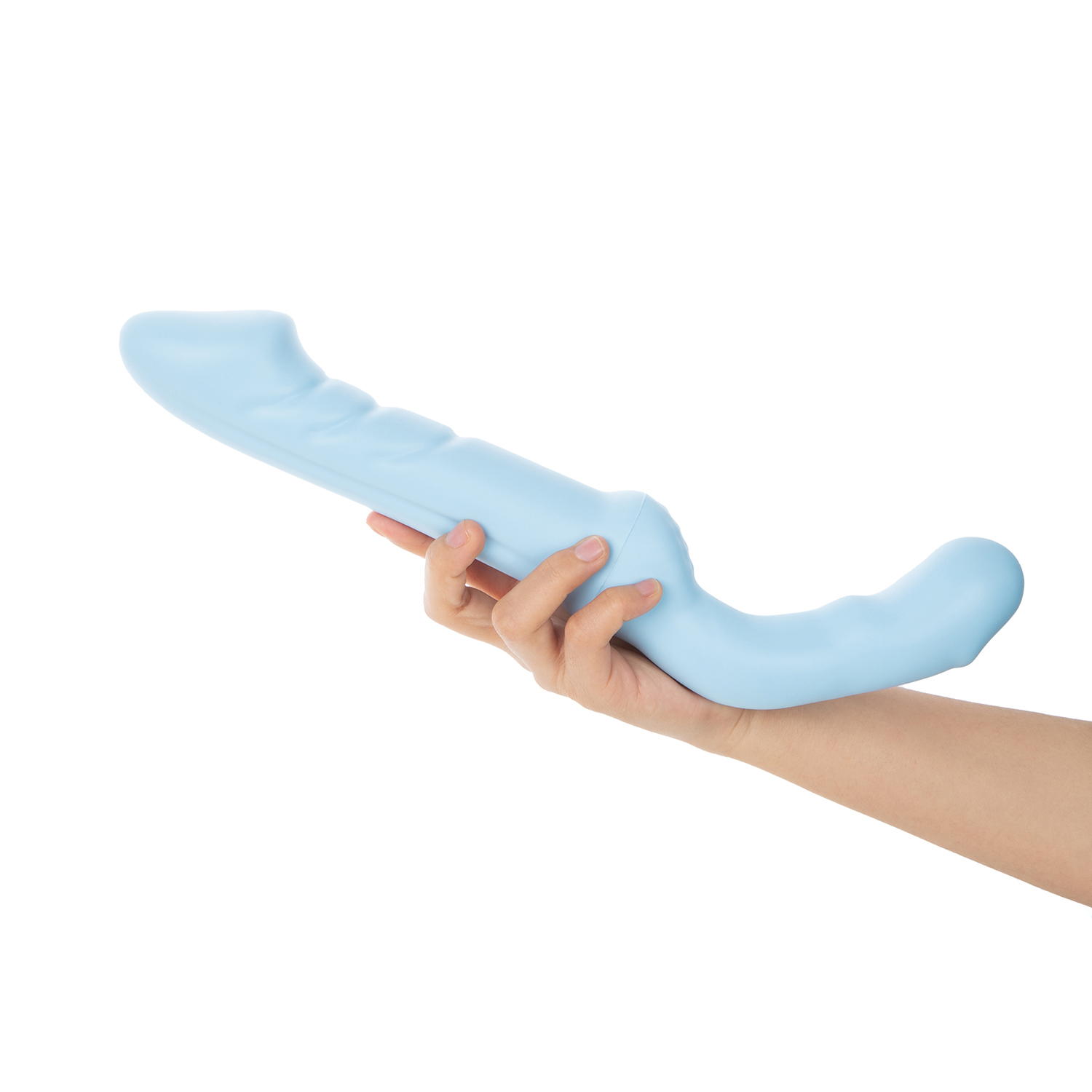 Double Sided Strap On​ Blue Dildo​ Devotion