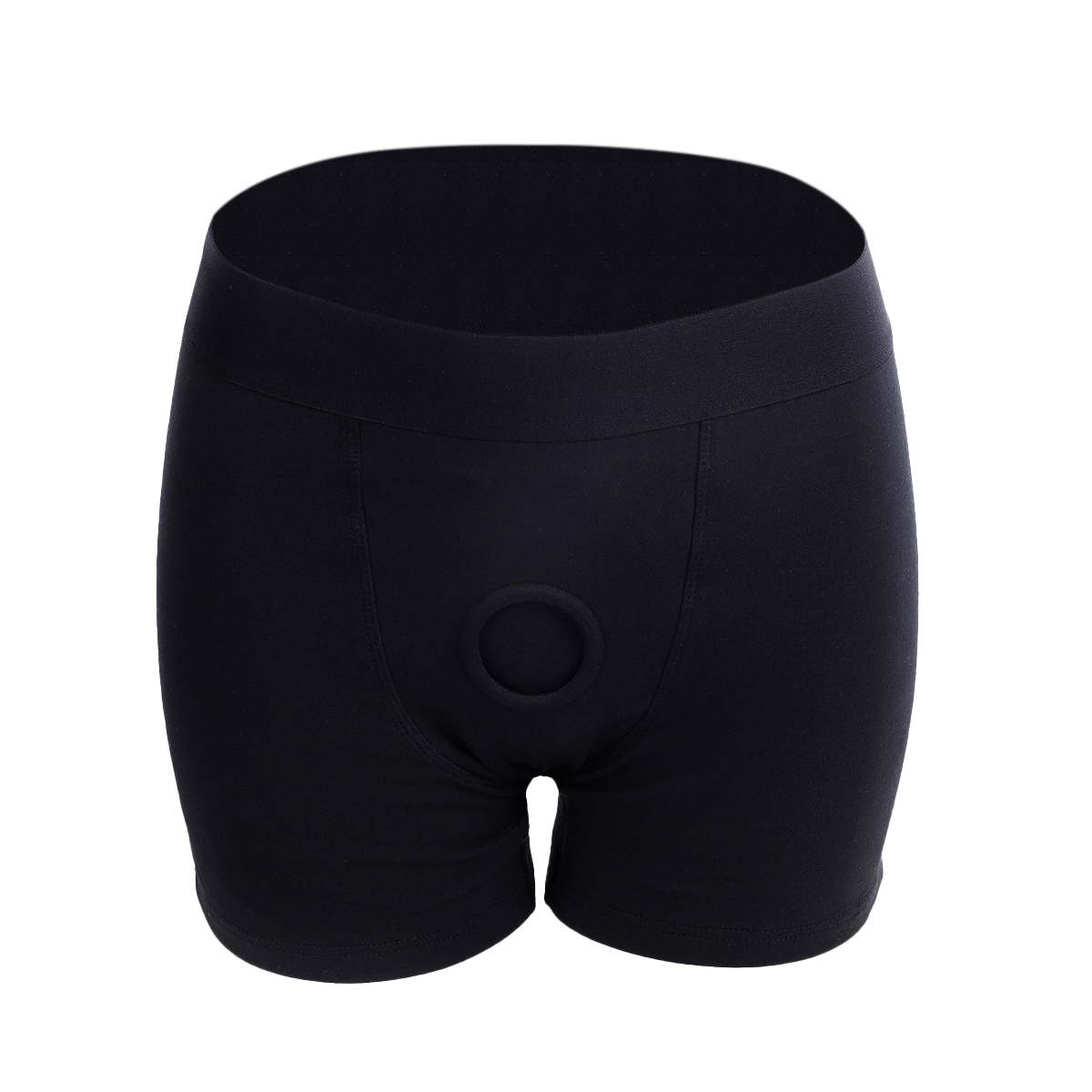 Boxer Strap on Brief Harness SnugHer Black S-3XL
