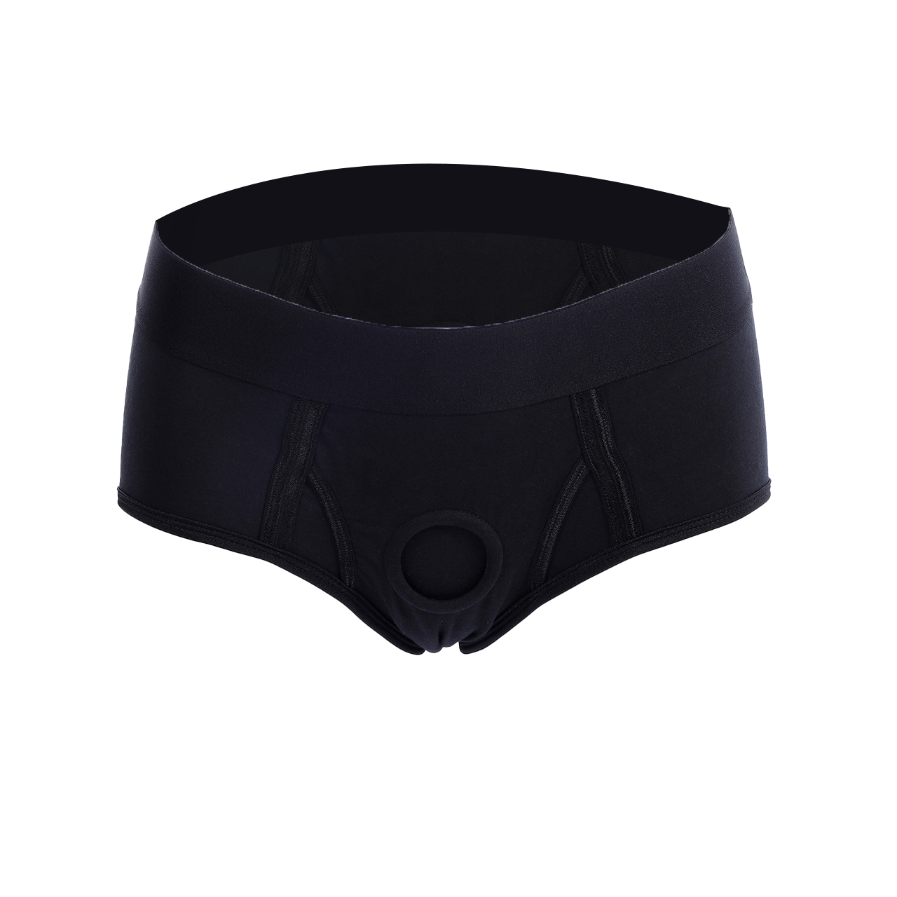 Strap On Briefs Dildo Harness LoveHer Black XS-3XL