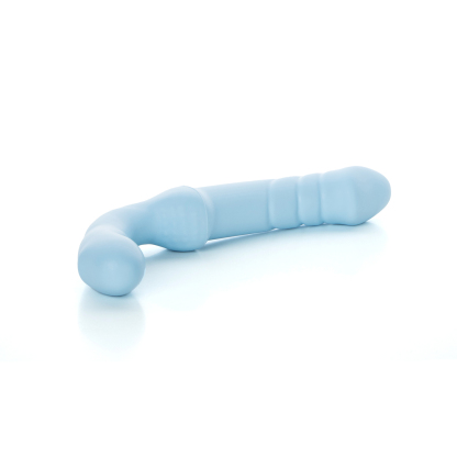Double Sided Strap On​ Blue Dildo​ Devotion