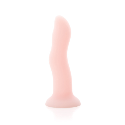 Dual Density Dildo Strap On Velvet Touch Pink