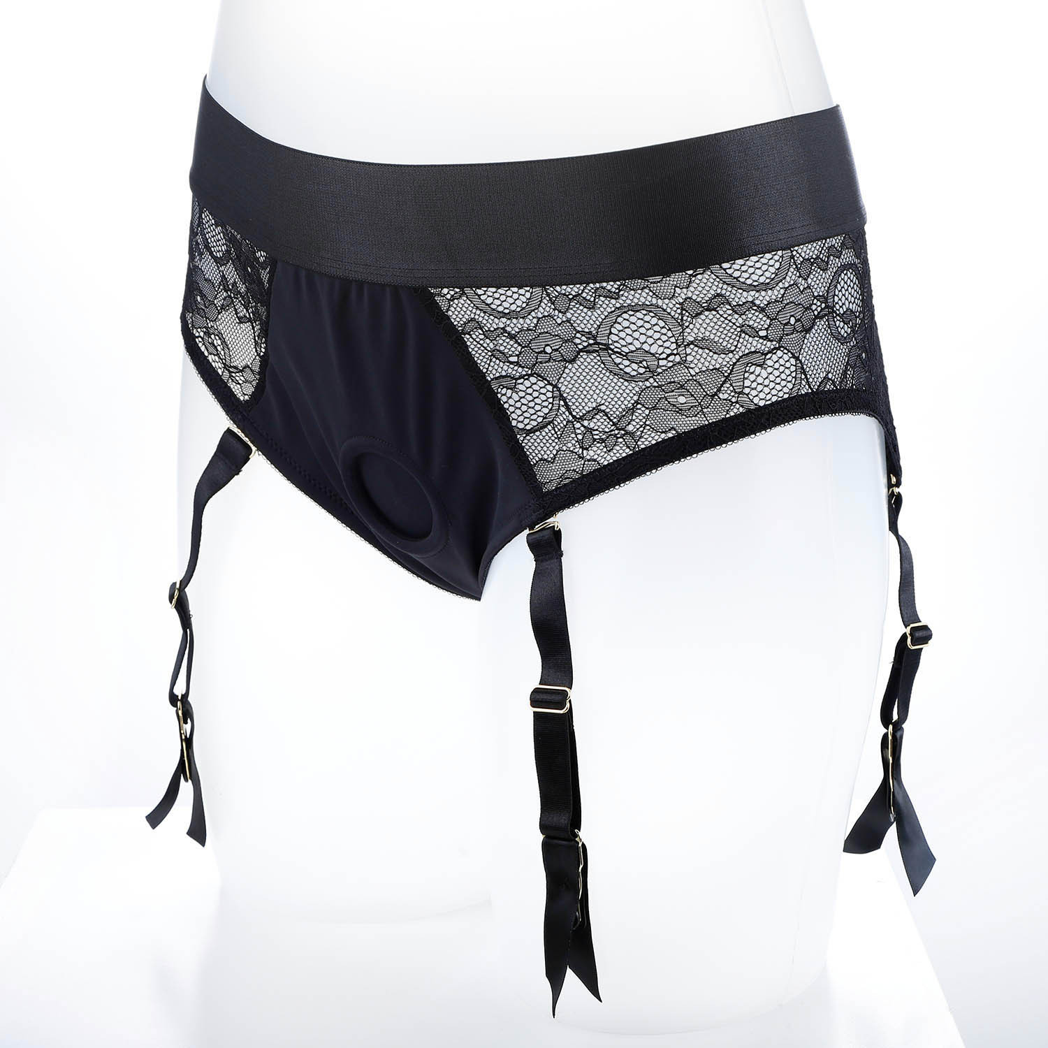 crassie crotchless strap on