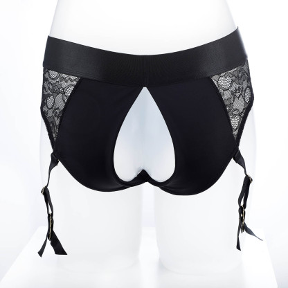 Crassie Kit Crotchless Strap On Brief Open Back +