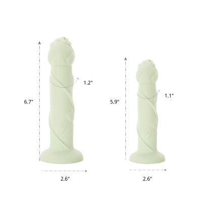 Flexible Dildo Strap On Rose Green 