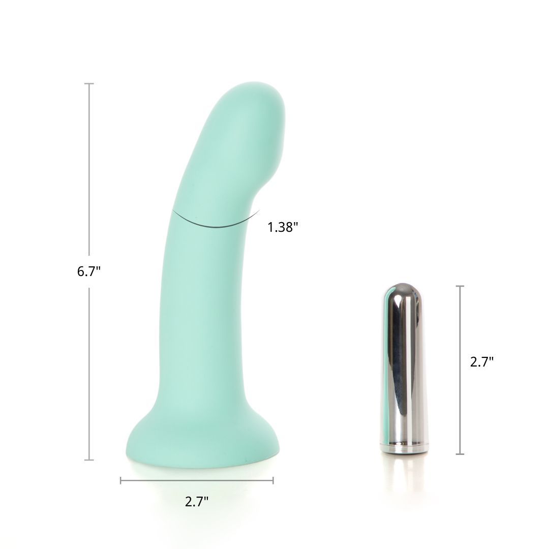 Viva Mint Soft Silicone Dildo Vibrator