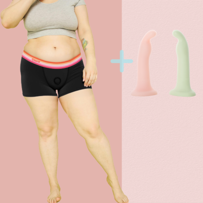 Best Strap On Bednable Dildo+ PrideHer Boxer Harness