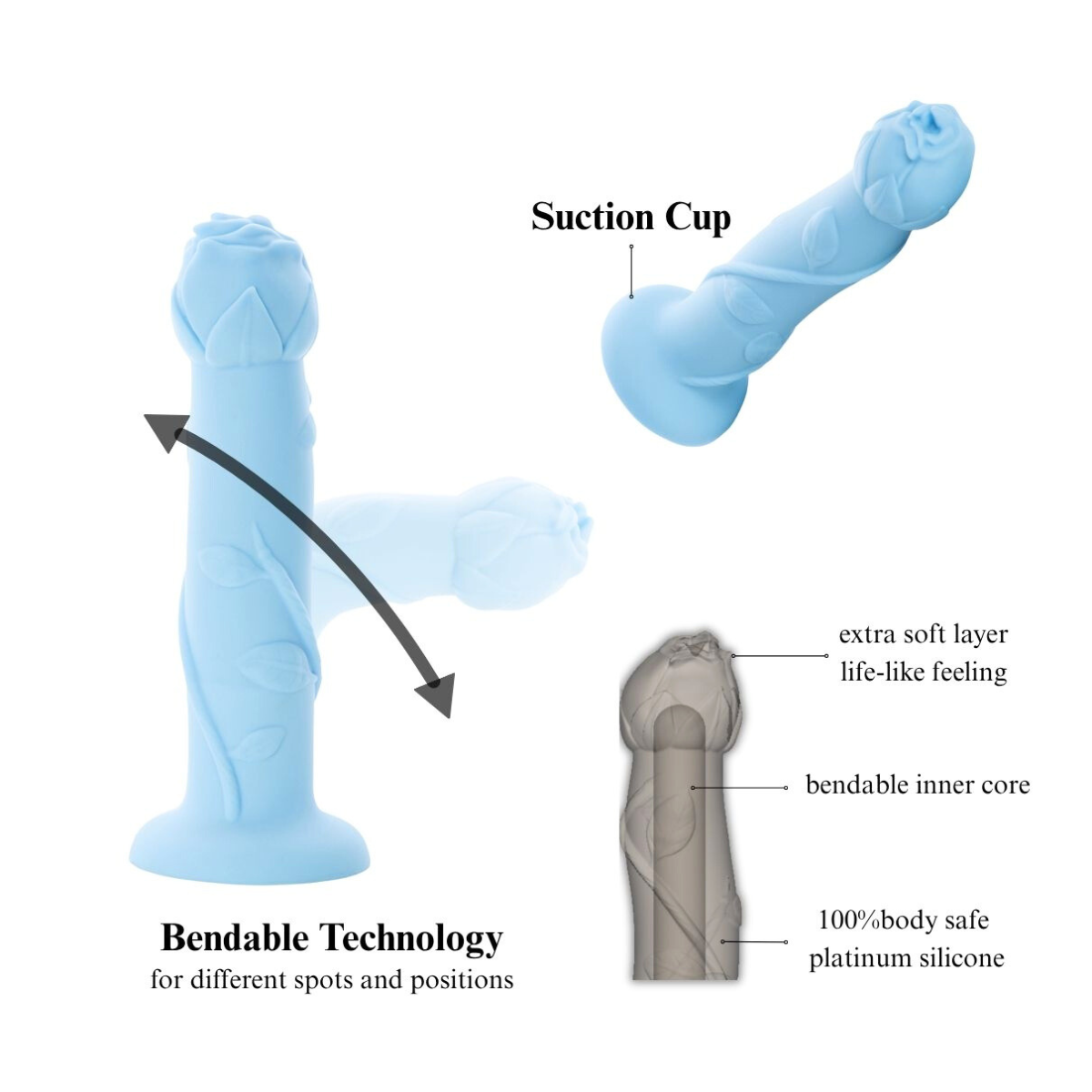 Rose Flex Bendable Strap On – Crassie Store