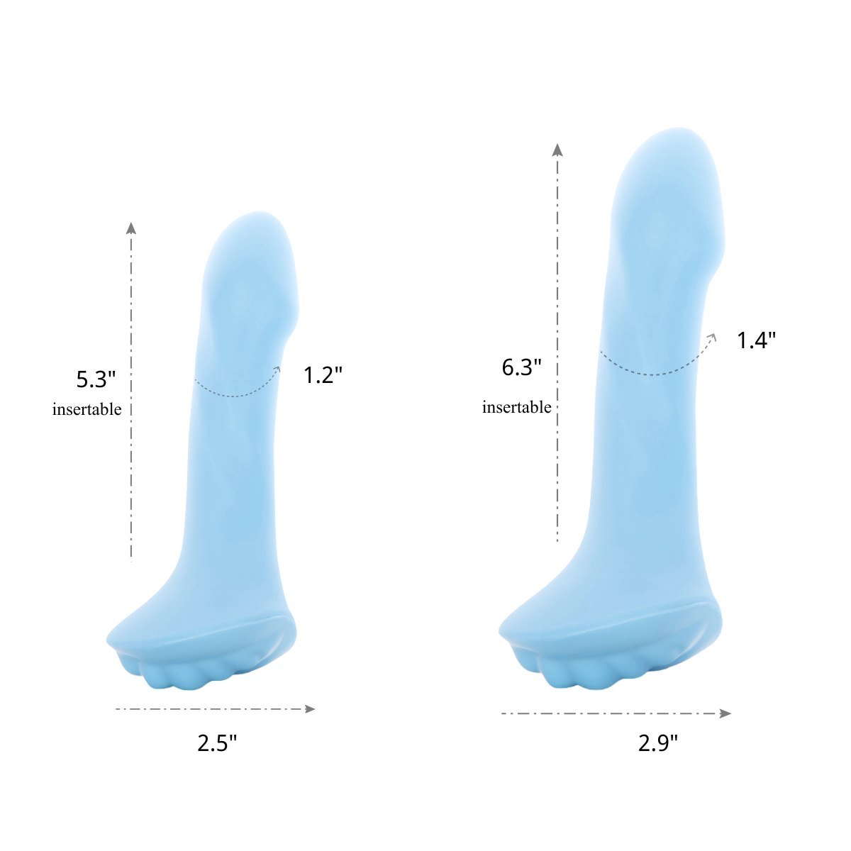 Bendable Dual Density Dildo With Grinding Base