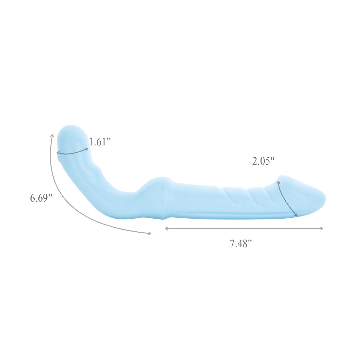 Double Sided Strap On​ Blue Dildo​ Devotion
