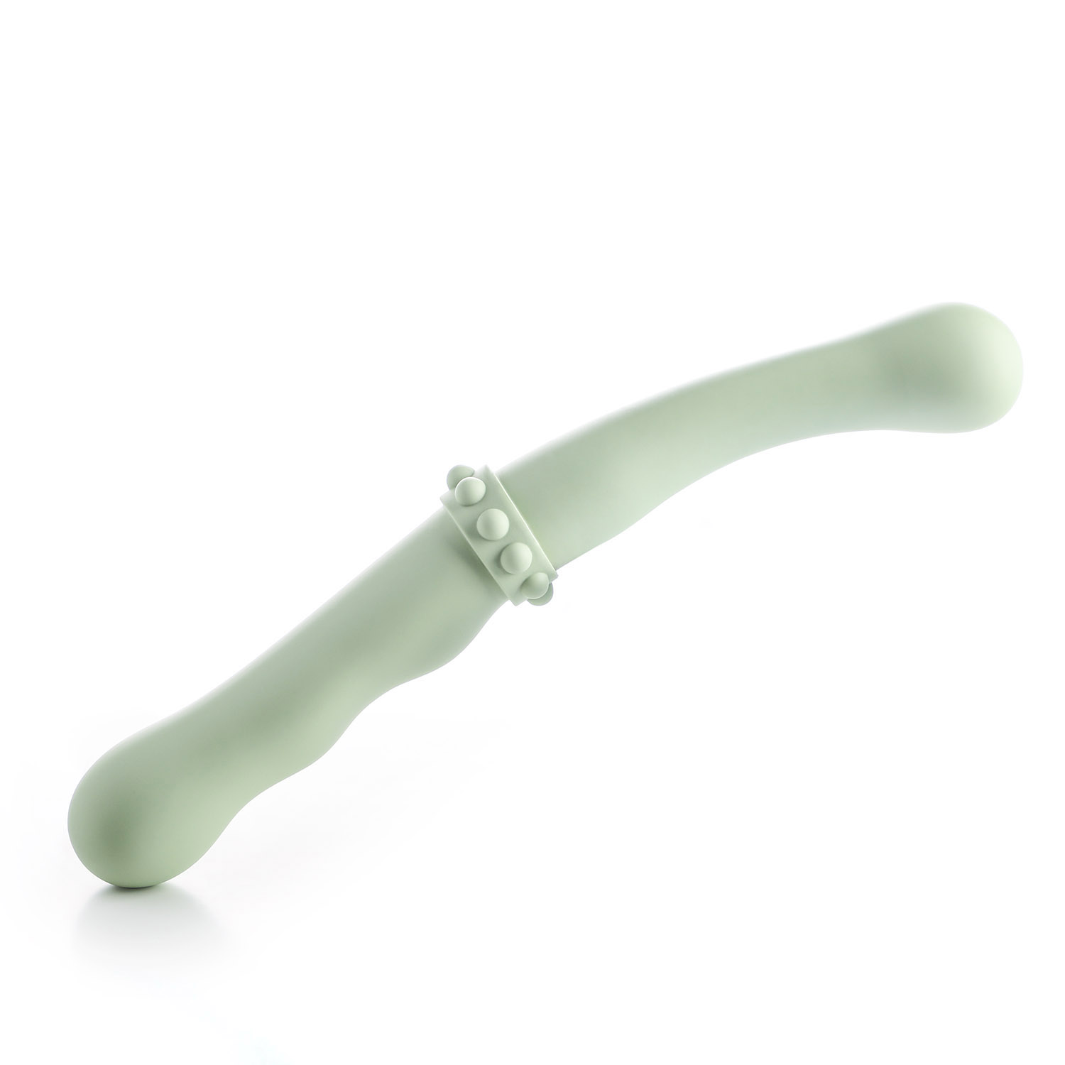 CLASSIC SMOOTH DOUBLE ENDED DILDO INTIMACY IN GREEN