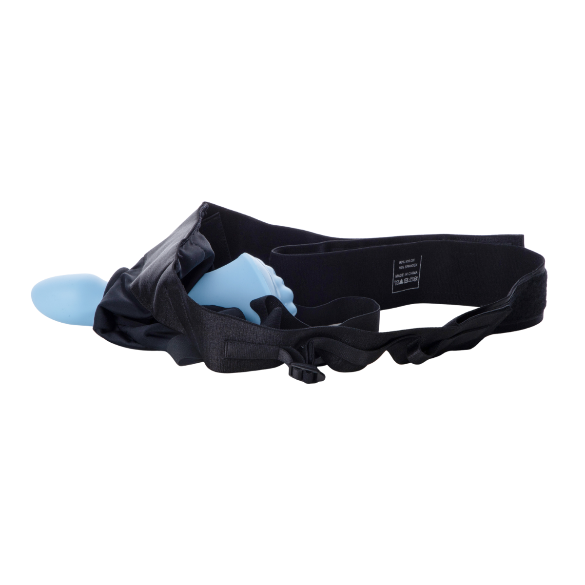 blue strap on and harness