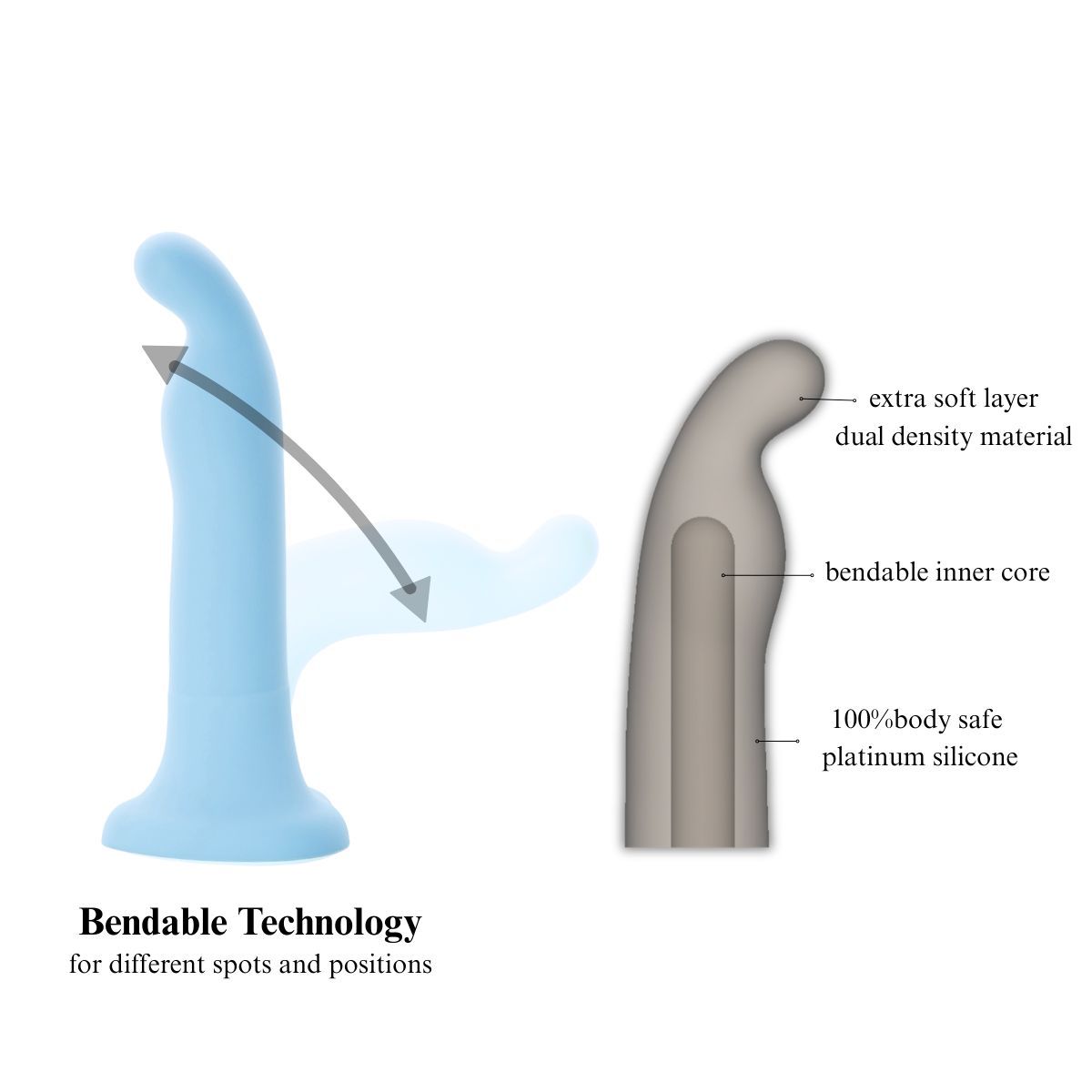 Bendable Dildo Rabbit Flex