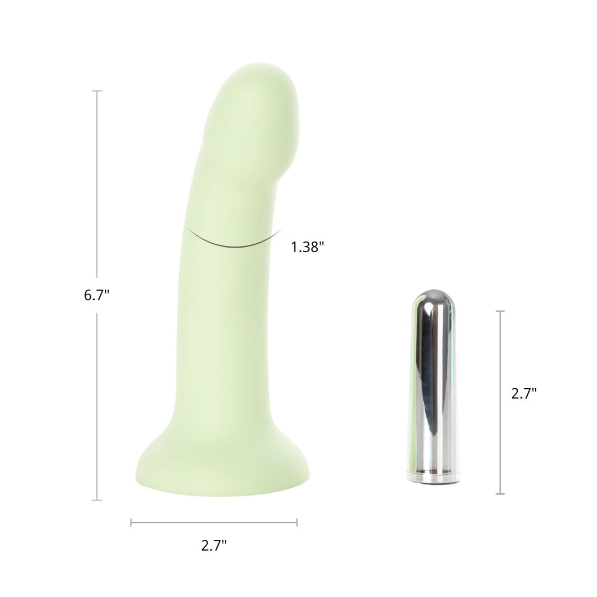 Viva Vibrating Strap Ons​ Green Dildo