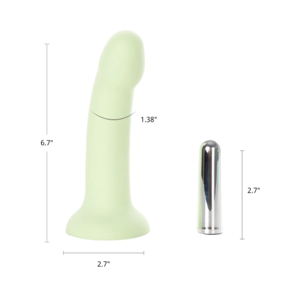 Viva Vibrating Strap Ons​ Green Dildo