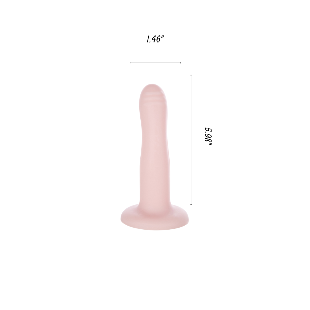 Small Strap On Dildo Desire Pink 6.6 inch