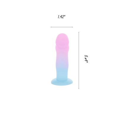 Curved Strap on Dildo Passionelle - Mixed Color