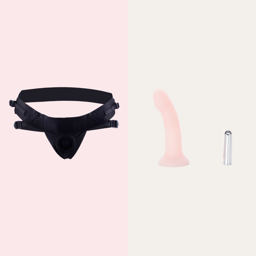 Vibrating Strap On Harness​